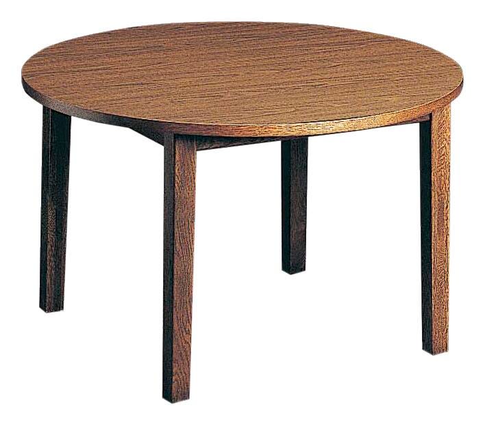 Community Lincoln Round Library Table, 42 Round x 29 Inches, Henna Oak Laminate Top 651709